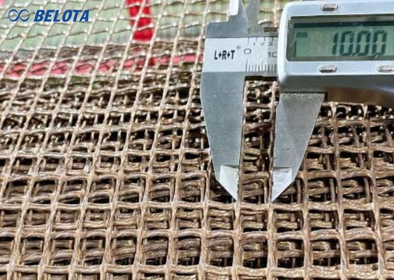 10×10mm Teflon mesh conveyor belt