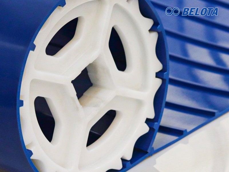 50mm pitch homogeneous PU conveyor belts