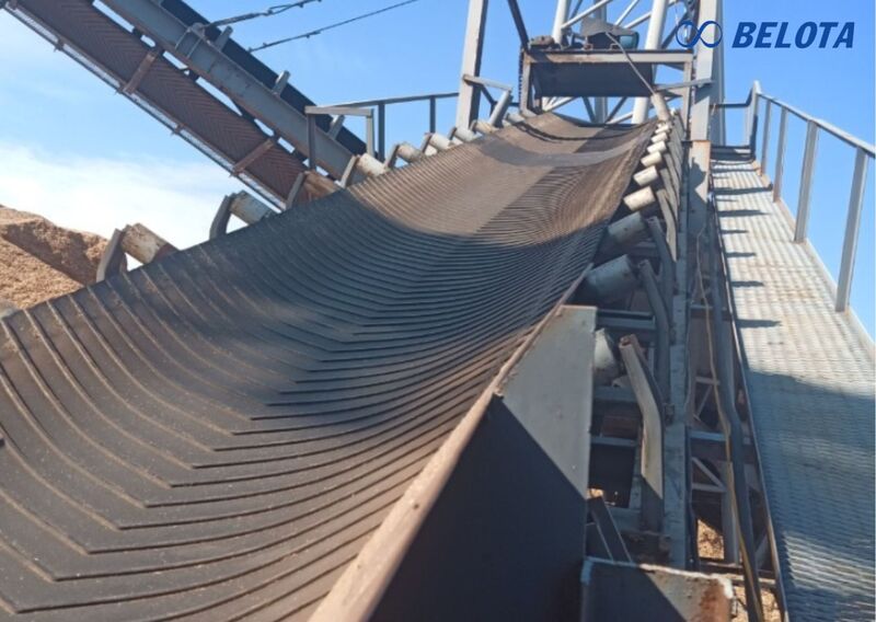 Băng chuyền cao su gân