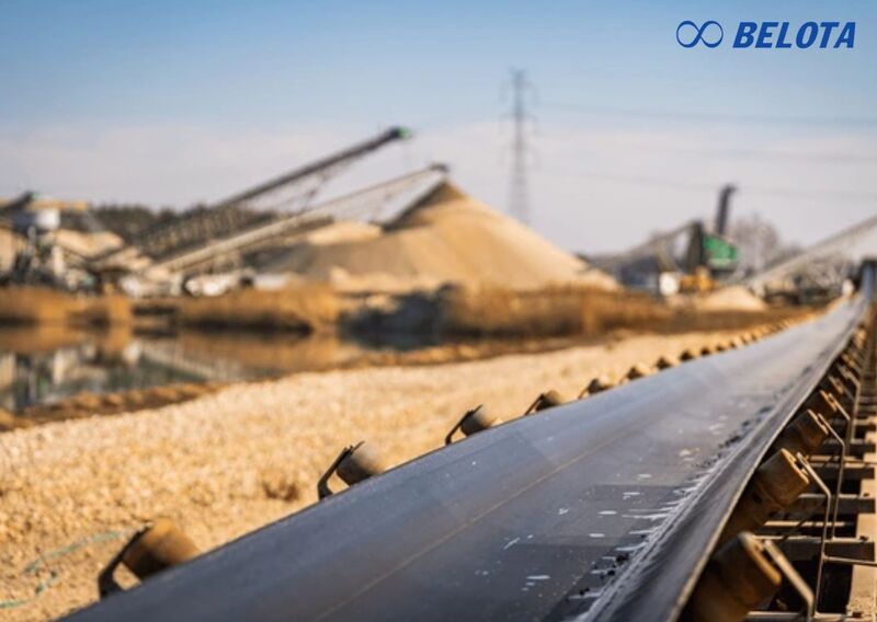 Băng chuyền cao su lòng máng