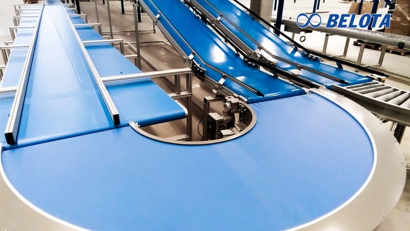 Băng chuyền PU (Polyurethane) được thiết kế với cấu trúc nhiều lớp, đảm bảo độ bền cao, độ dẻo tốt