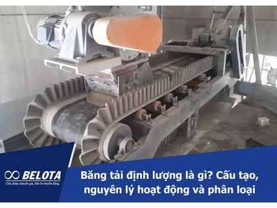 Băng tải định lượng là gì? Cấu tạo, nguyên lý hoạt động và phân loại