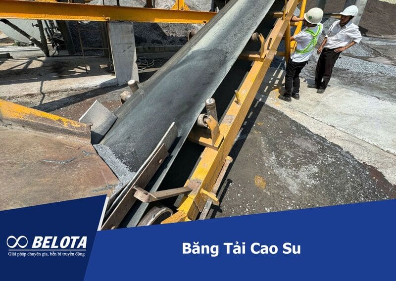 Băng tải cao su có khả năng chịu tải lớn, chịu mài mòn, va đập mạnh và môi trường khắc nghiệt
