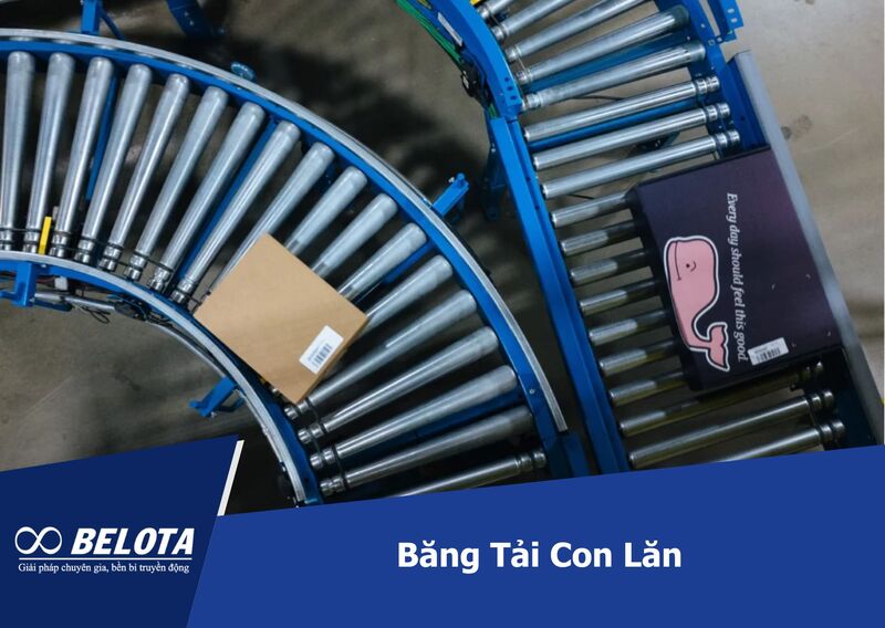 Băng tải con lăn được ứng dụng rộng rãi trong kho vận, logistics, đóng gói với khả năng tiết kiệm điện năng