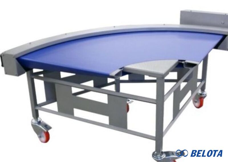 Băng tải cong 90 độ PVC được ứng dụng rộng rãi trong nhiều ngành công nghiệp