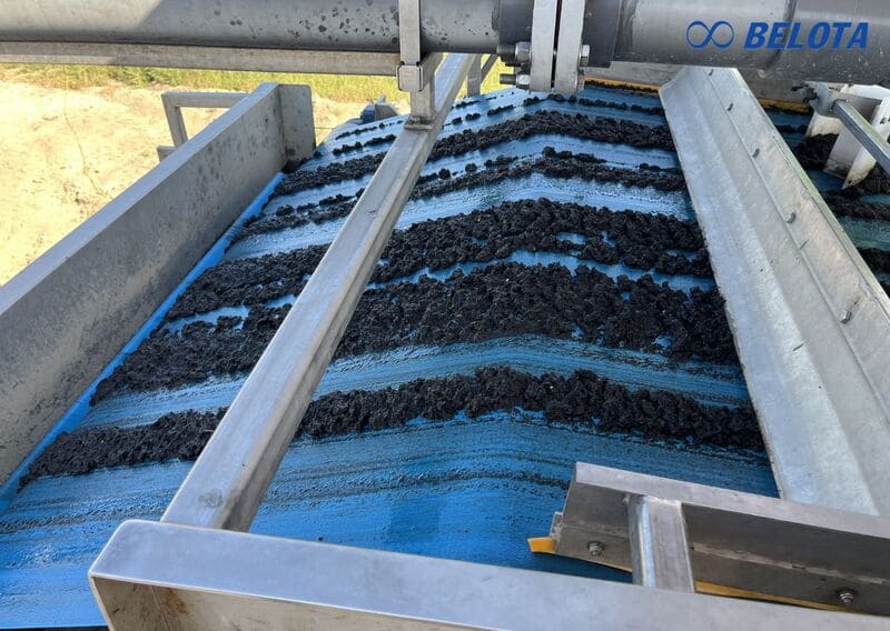 Băng tải ép bùn ứng dụng trong thực tế