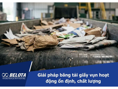 Băng tải giấy vụn
