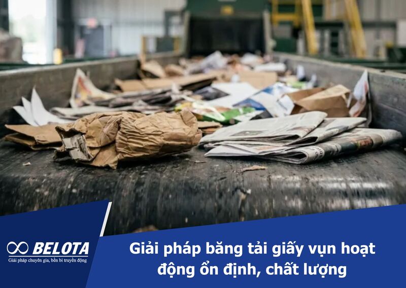Băng tải giấy vụn