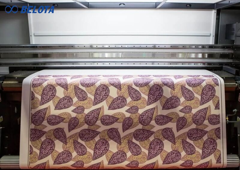 Băng tải in ấn hoa văn trên vải được ứng dụng rộng rãi trong các hệ thống máy in phẳng khổ lớn