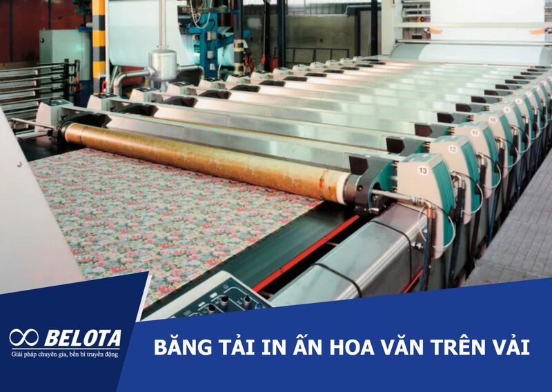 Băng tải in ấn hoa văn trên vải