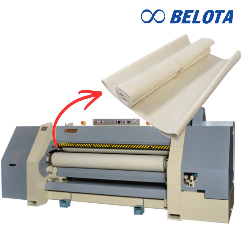 Băng tải len nỉ máy ủi da