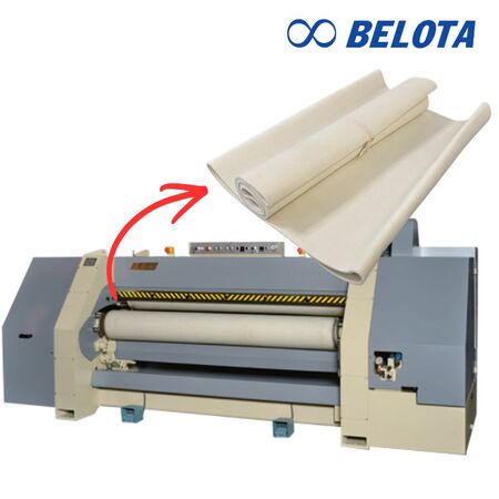 Băng tải len nỉ máy ủi da