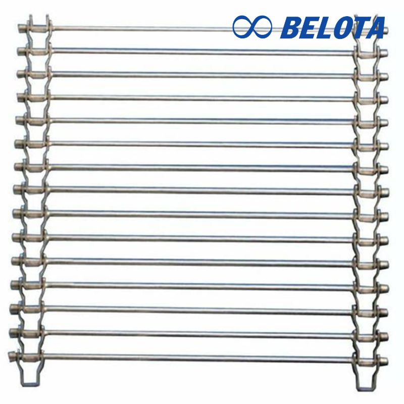 Băng tải lưới inox dạng thang 1 hàng