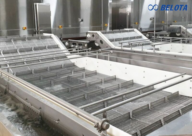 Băng tải lưới inox IQF chịu lạnh tốt, độ bền cao