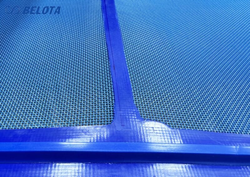 Băng tải lưới polyester có gia cố ngang