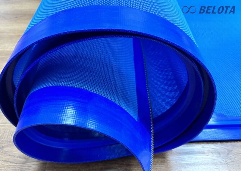 Băng tải lưới polyester viền kín là loại băng tải được dệt từ sợi monofilament polyester