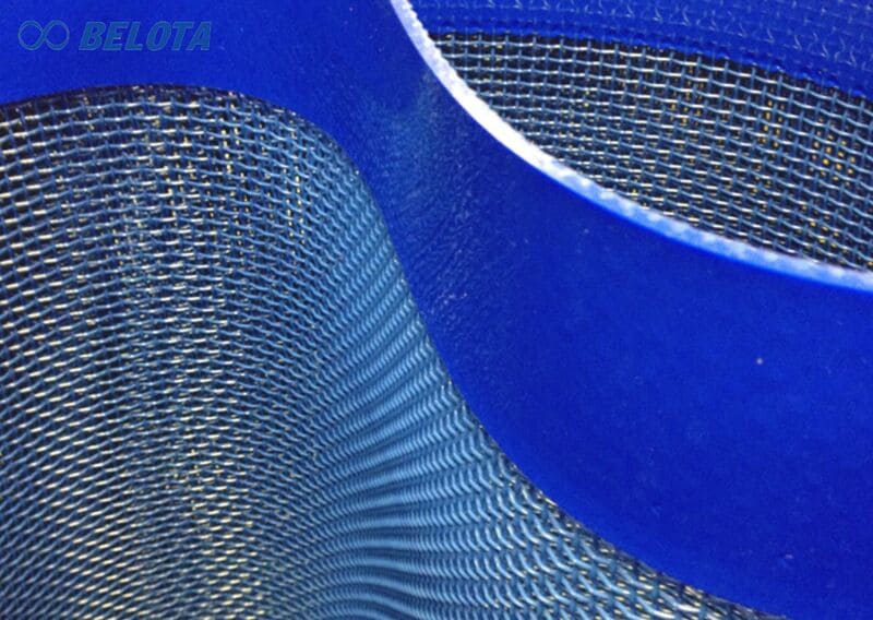 Băng tải lưới polyester viền PVC
