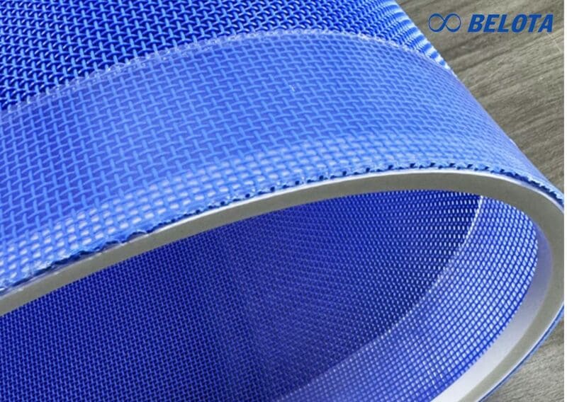 Băng tải lưới polyester viền TPU
