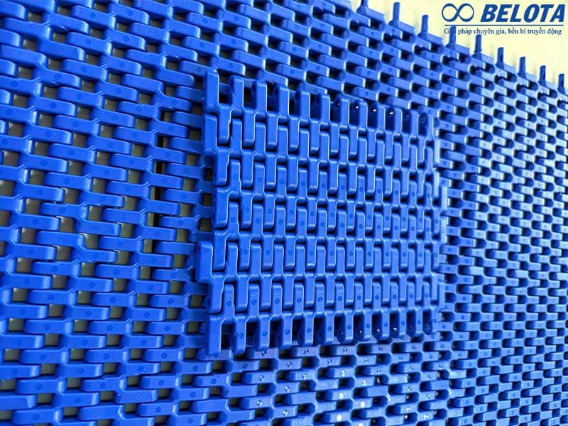 Băng tải nhựa Ammeraal Beltech có cấu trúc mắt xích lắp ghép thông minh