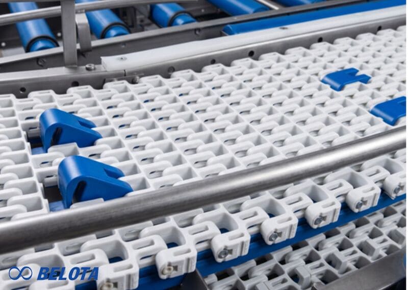 Băng tải nhựa mặt hở HabasitLINK Flush Grid