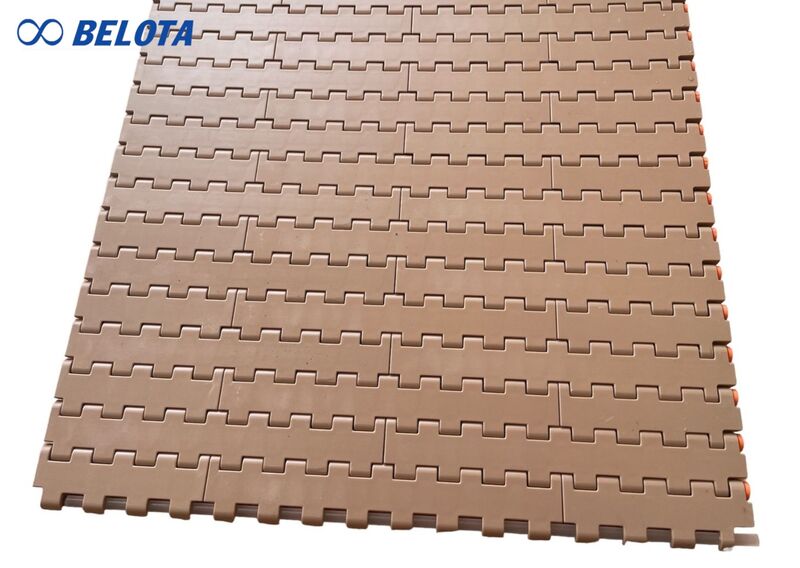 Băng tải nhựa mặt phẳng kín (Flat Top Belt) có bề mặt phẳng, liền mạch