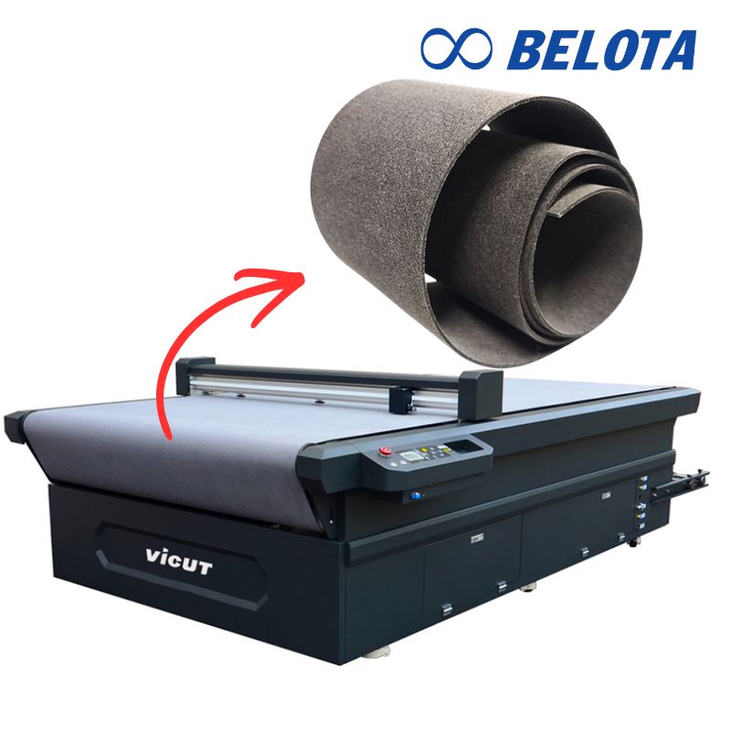 Băng tải nỉ cho máy cắt dao rung