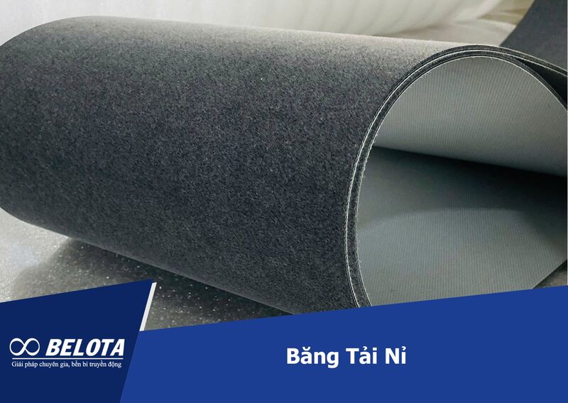 Băng tải nỉ với bề mặt mềm giúp bảo vệ sản phẩm khỏi trầy xước trong quá trình vận chuyển