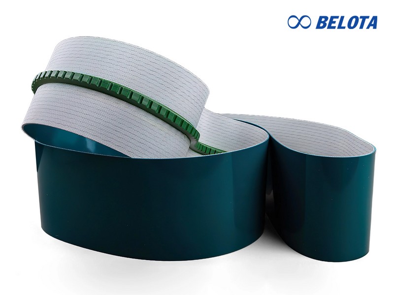 Băng tải PU gân V dẫn hướng