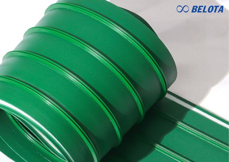 Băng tải PVC dạng nhám gân dọc