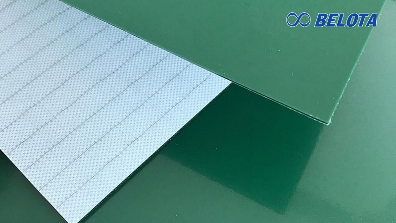 Băng tải PVC màu xanh có giá thành tối ưu nhưng vẫn đáp ứng tốt các ứng dụng tải nhẹ đến trung bình