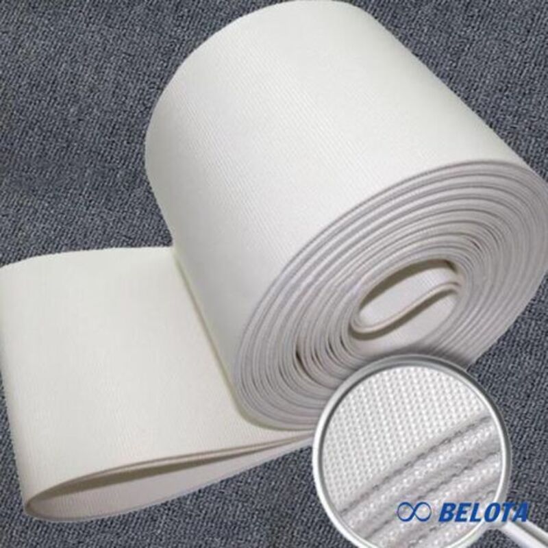 White PVC conveyor belt