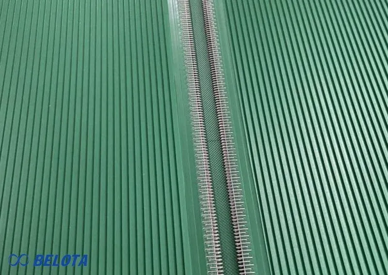 Băng tải PVC xanh bậc thang 5mm – 2 lớp bố