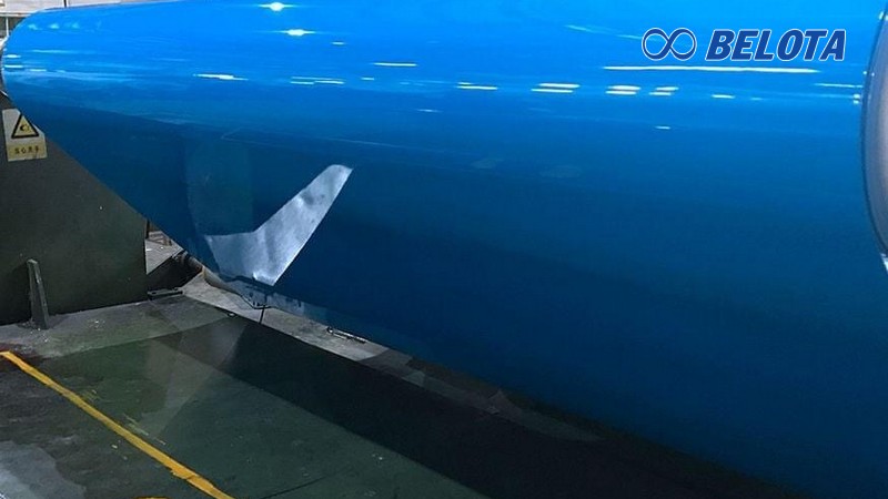 băng tải pvc xanh trơn