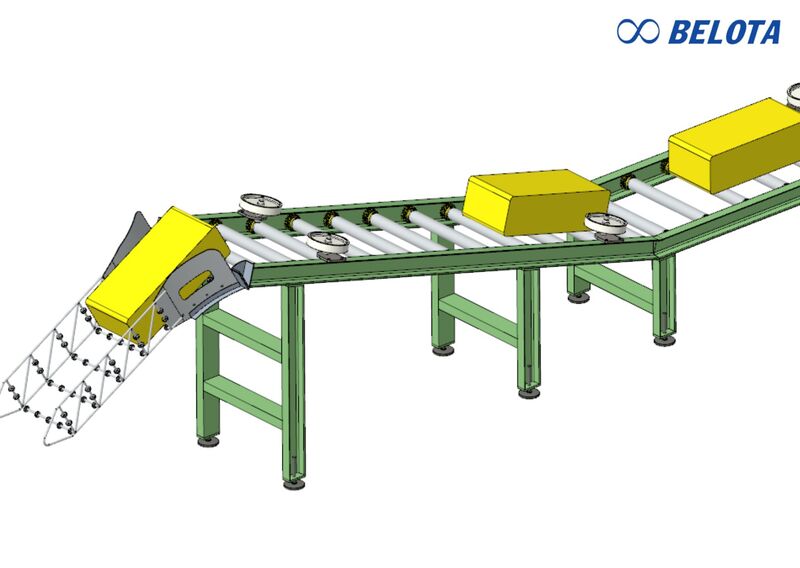 Băng tải truyền động bằng con lăn