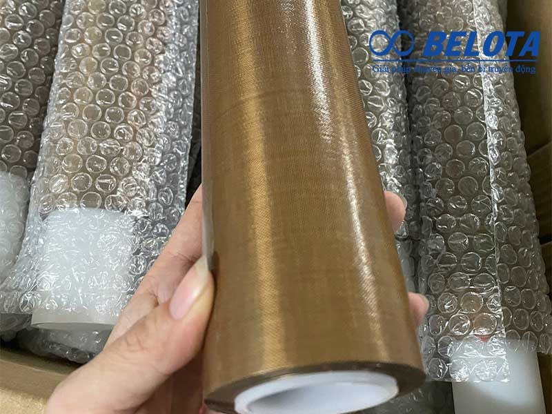 Băng tải vải sợi thủy tinh phủ PTFE