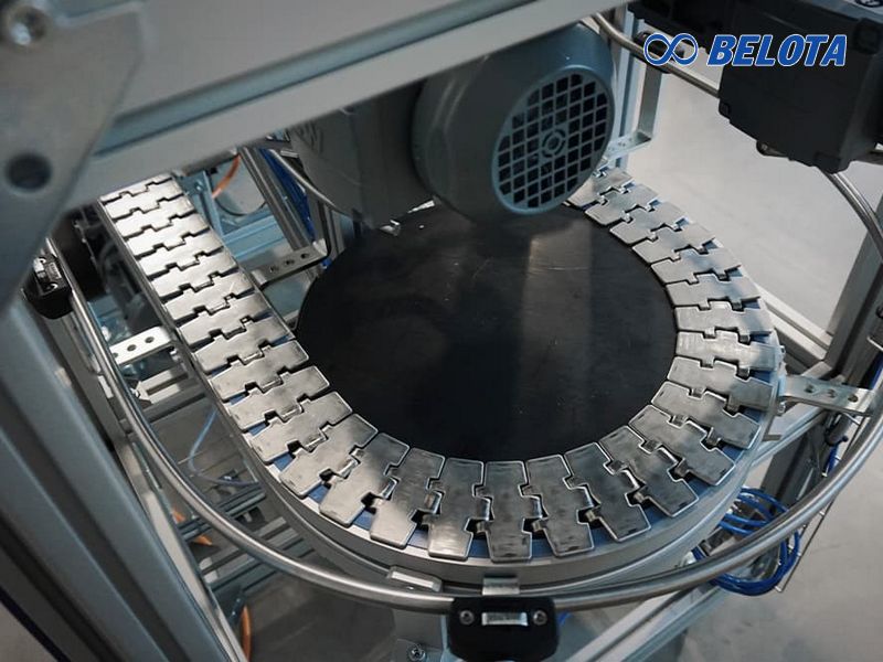 Băng Tải Xích Inox Chạy Cong