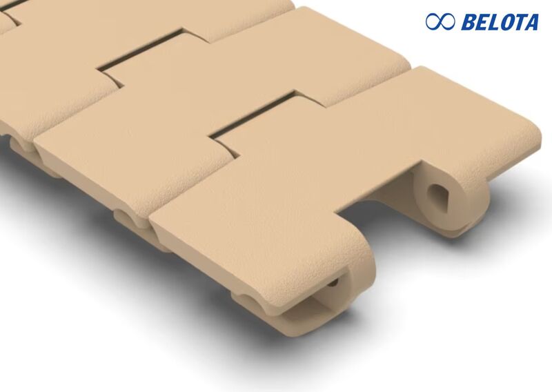 Băng tải xích nhựa 879 chuyên dùng cho ứng dụng dây chuyền cong