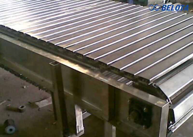 Băng tải xích tấm inox
