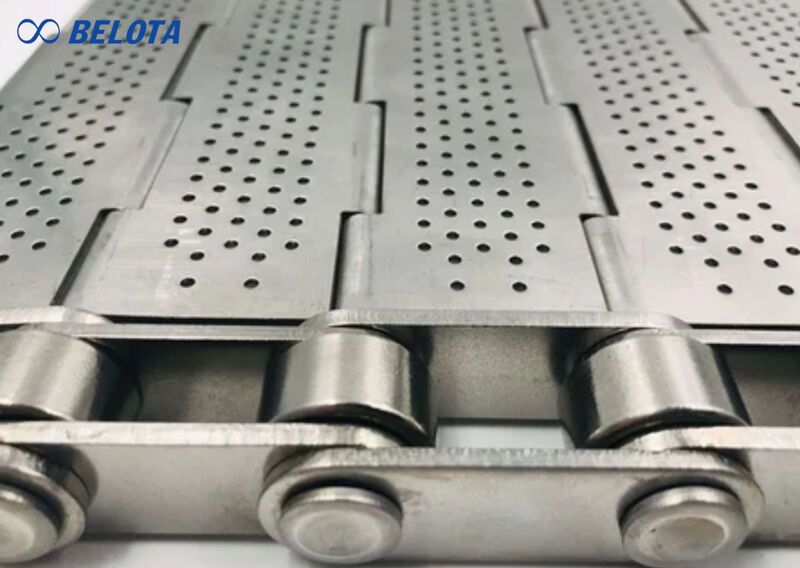 Băng tải xích tấm là hệ thống băng tải xích sử dụng các tấm được liên kết với nhau bằng xích tải