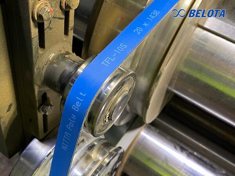 Bề mặt NBR giúp dây bám chặt vào puly