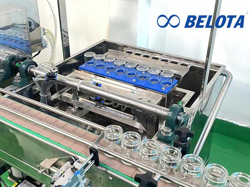 Belota cung cấp đa dạng băng tải chai thủy tinh phù hợp với điều kiện vận hành