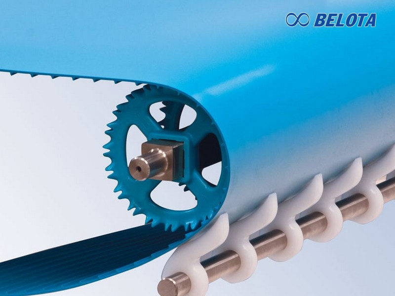 Băng tải PU đồng nhất bước răng 50mm