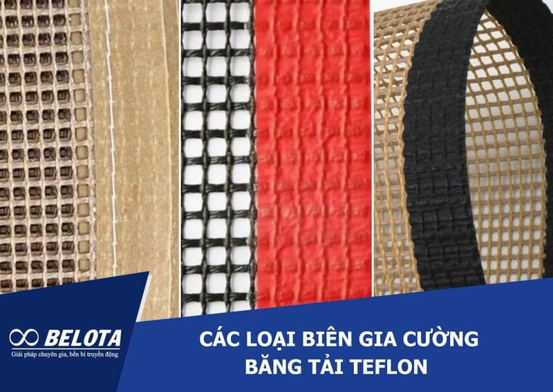 Các loại biên gia cường băng tải Teflon - So sánh chi tiết