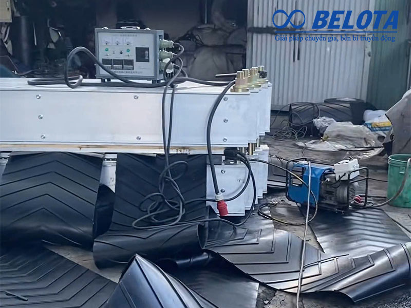 Cách nối băng tải cao su bằng phương pháp nối lưu hóa nhiệt