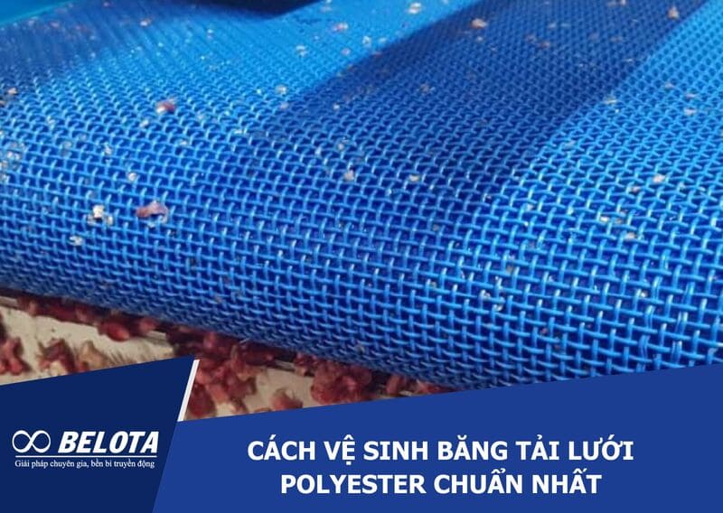 Cách vệ sinh băng tải lưới polyester chuẩn nhất