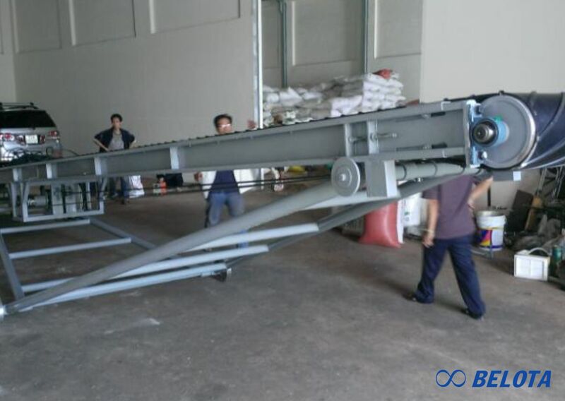 Cấu tạo băng tải cao su nâng hạ