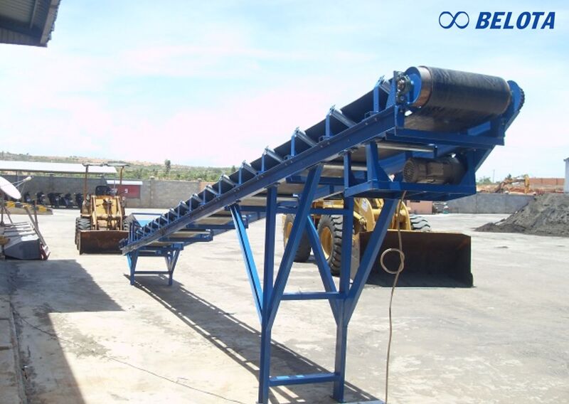 Cấu tạo băng tải nghiêng công nghiệp