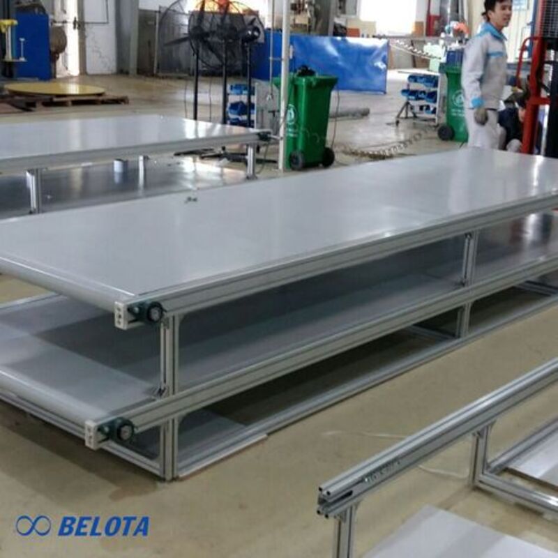 Cấu tạo của băng tải nhựa PVC trắng