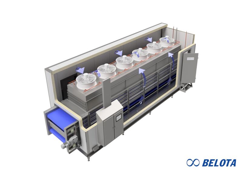 Cấu tạo băng tải nhựa trong hệ thống IQF
