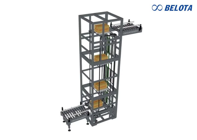 Cấu tạo của băng tải thẳng đứng